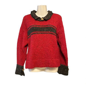 Classical Culture by Rossan Donegal-Ireland Wool Collared Sweater
